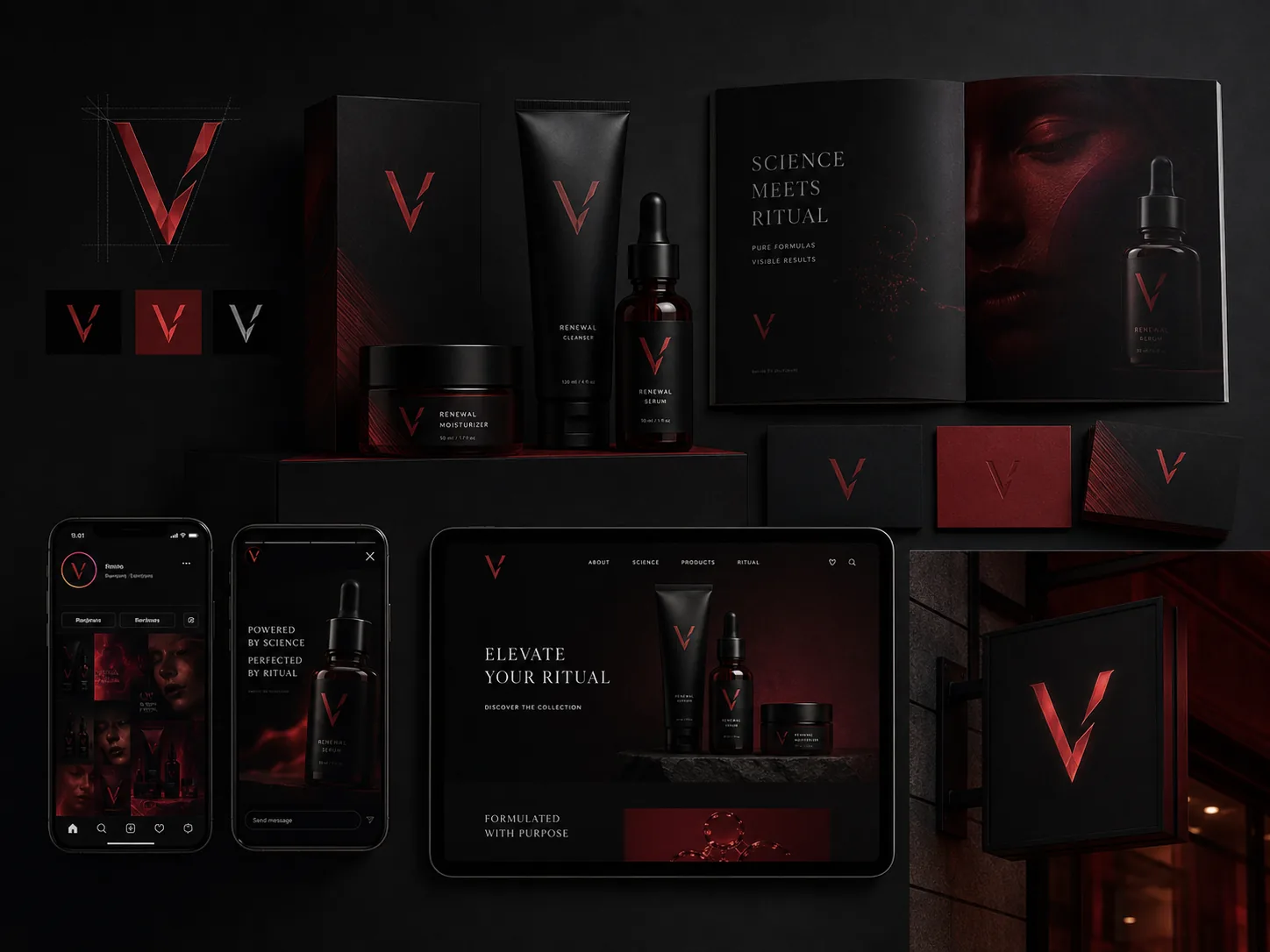 Пример брендинга для skincare-бренда: упаковка, сайт и digital-подача