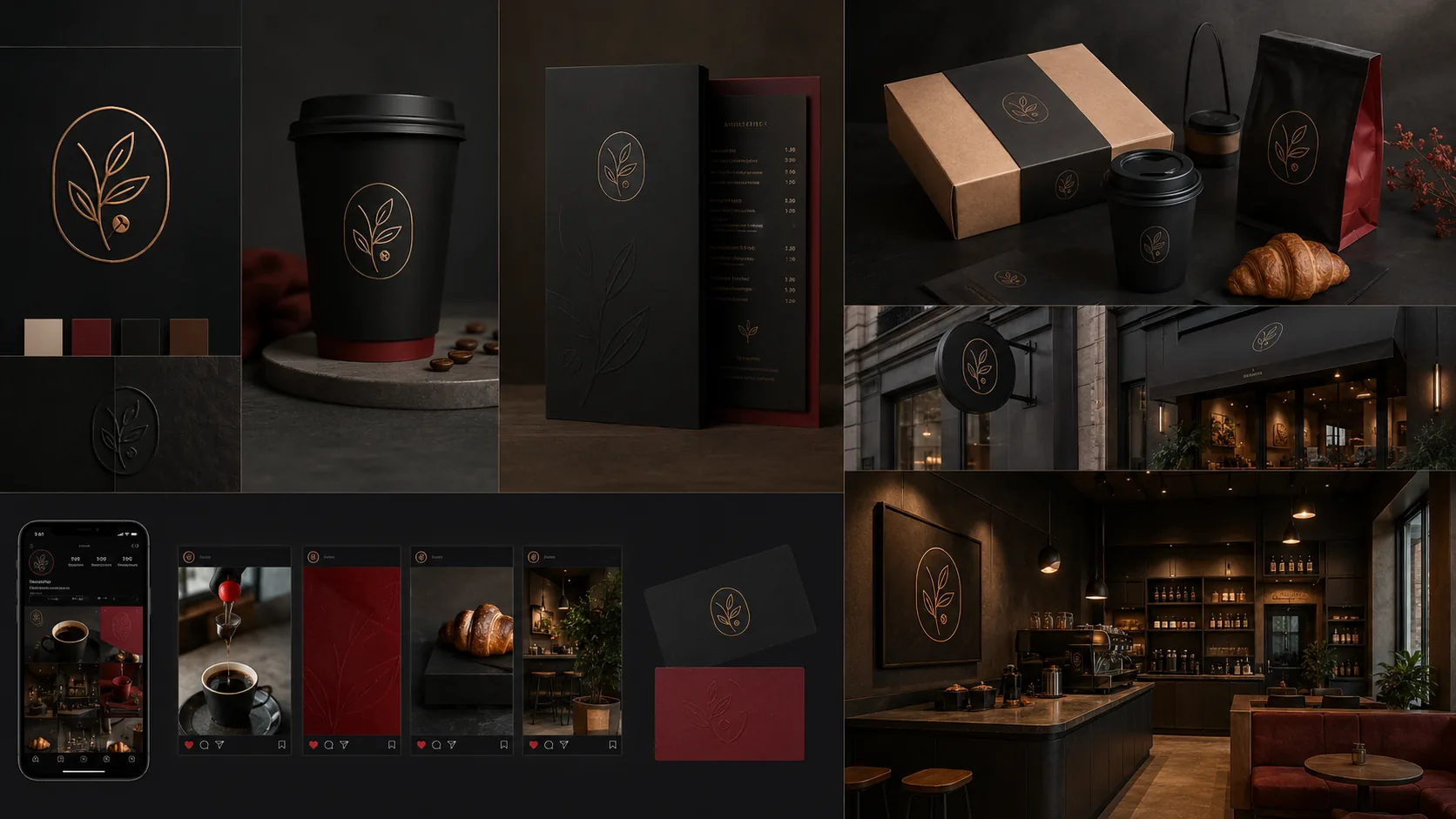 Пример фирменного стиля для кафе и HoReCa: упаковка, digital и интерьер
